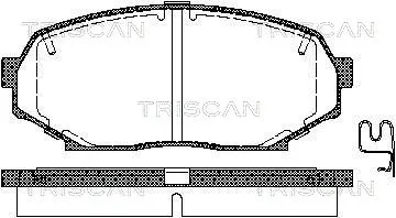 8110 50016 TRISCAN Комплект тормозных колодок, дисковый тормоз (фото 1)