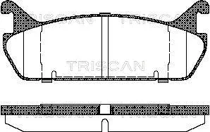 8110 50020 TRISCAN Комплект тормозных колодок, дисковый тормоз (фото 1)