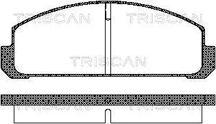 8110 50038 TRISCAN Комплект тормозных колодок, дисковый тормоз (фото 1)