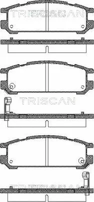 8110 68171 TRISCAN Комплект тормозных колодок, дисковый тормоз (фото 1)