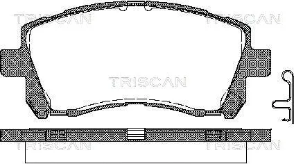 8110 68173 TRISCAN Комплект тормозных колодок, дисковый тормоз (фото 1)