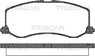 8110 69005 TRISCAN Комплект тормозных колодок, дисковый тормоз (фото 1)