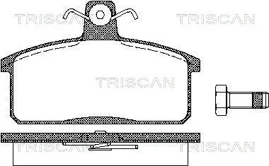 8110 69013 TRISCAN Комплект тормозных колодок, дисковый тормоз (фото 1)