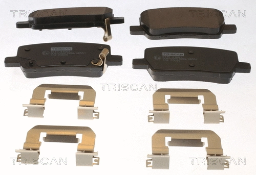 8110 81001 TRISCAN Комплект тормозных колодок, дисковый тормоз (фото 1)