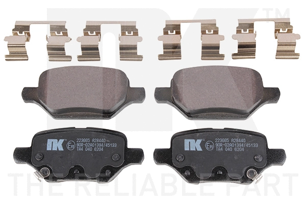 223665 NK Комплект тормозных колодок, дисковый тормоз (фото 1)