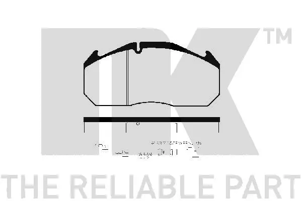 223936 NK Комплект тормозных колодок, дисковый тормоз (фото 1)