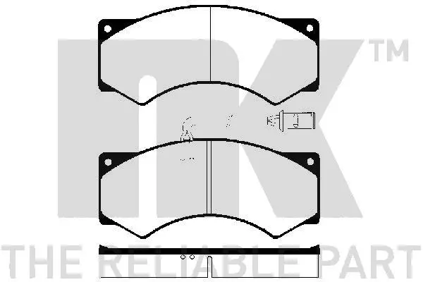 224015 NK Комплект тормозных колодок, дисковый тормоз (фото 1)