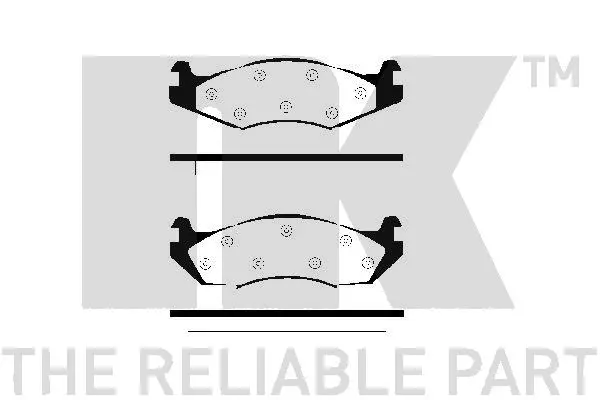 229966 NK Комплект тормозных колодок, дисковый тормоз (фото 1)