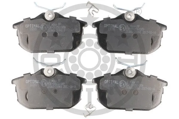 10093 OPTIMAL Комплект тормозных колодок, дисковый тормоз (фото 1)