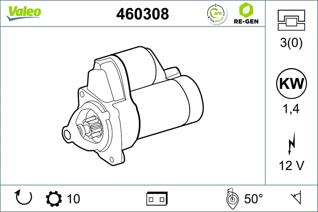 460308 VALEO Стартер (фото 1)