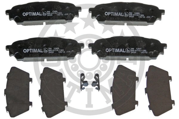 12406 OPTIMAL Комплект тормозных колодок, дисковый тормоз (фото 1)