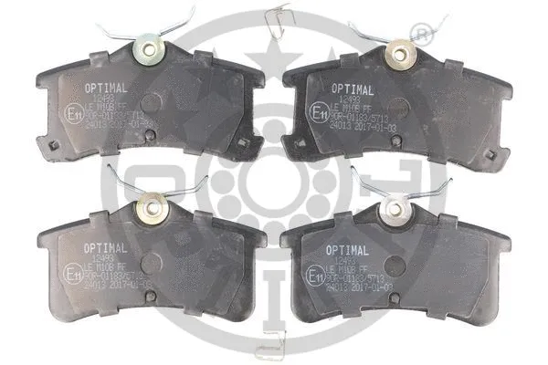 12493 OPTIMAL Комплект тормозных колодок, дисковый тормоз (фото 1)