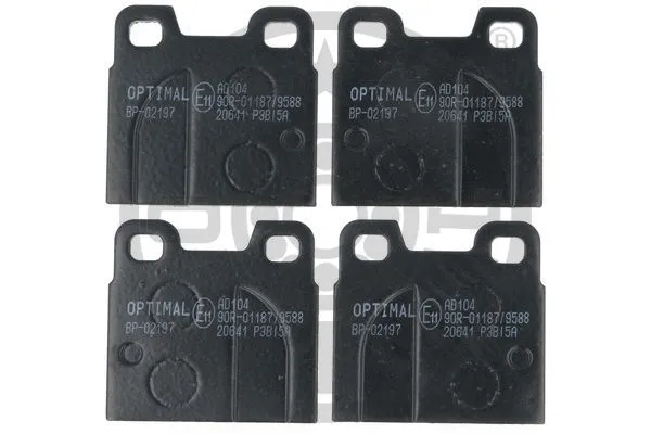 2197 OPTIMAL Комплект тормозных колодок, дисковый тормоз (фото 1)