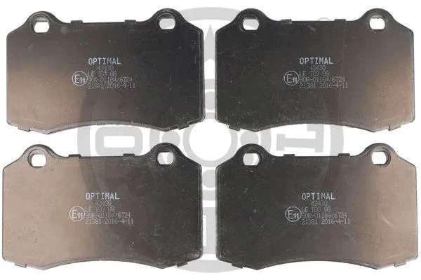 43430 OPTIMAL Комплект тормозных колодок, дисковый тормоз (фото 1)