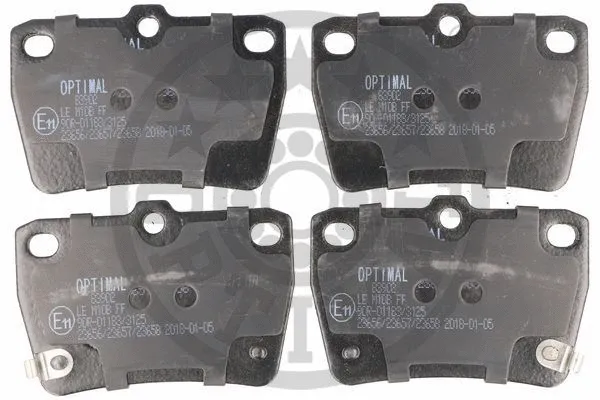 83902 OPTIMAL Комплект тормозных колодок, дисковый тормоз (фото 1)