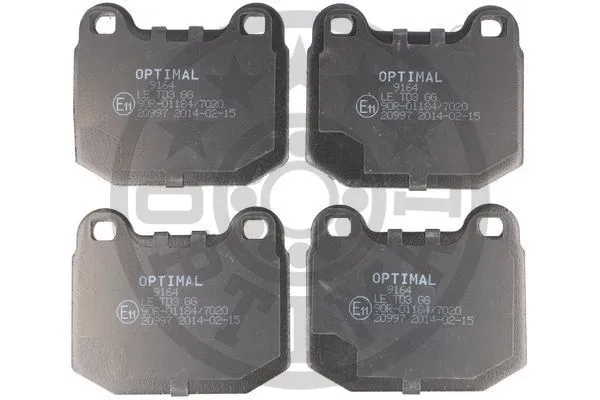 9164 OPTIMAL Комплект тормозных колодок, дисковый тормоз (фото 1)