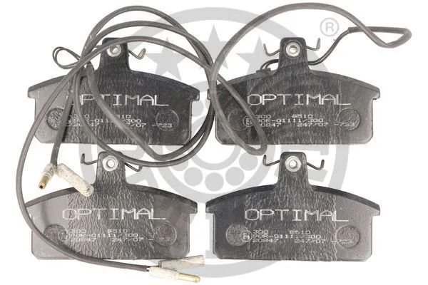 9510 OPTIMAL Комплект тормозных колодок, дисковый тормоз (фото 1)