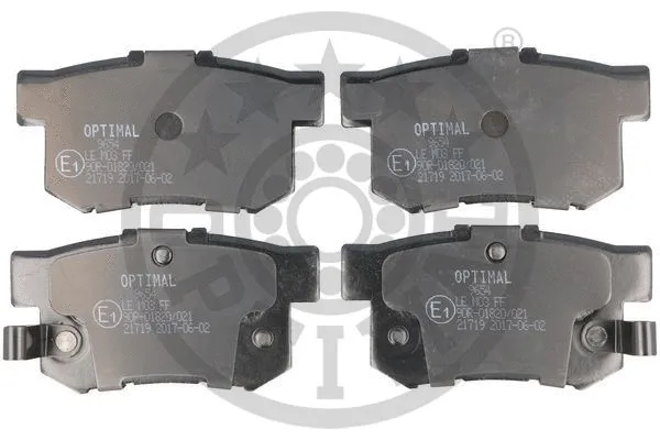 9654 OPTIMAL Комплект тормозных колодок, дисковый тормоз (фото 1)