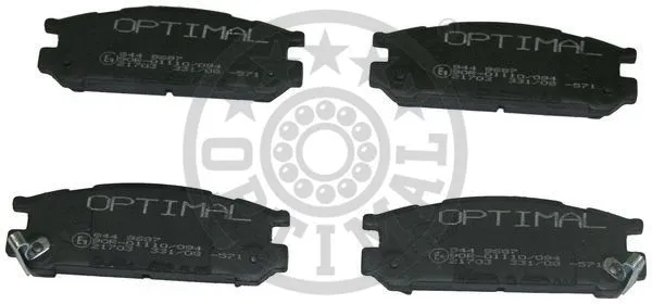 9687 OPTIMAL Комплект тормозных колодок, дисковый тормоз (фото 1)