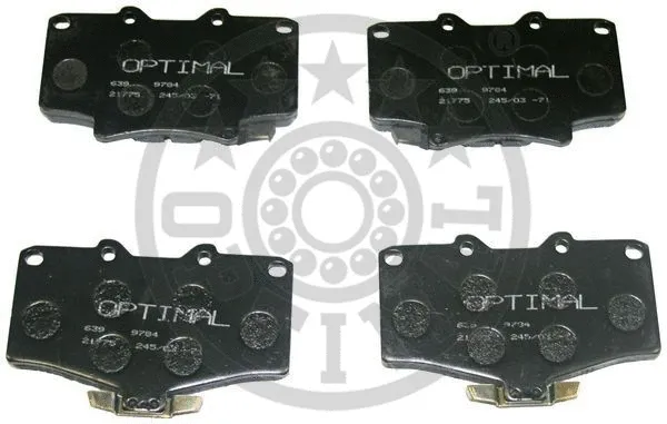 9880 OPTIMAL Комплект тормозных колодок, дисковый тормоз (фото 1)