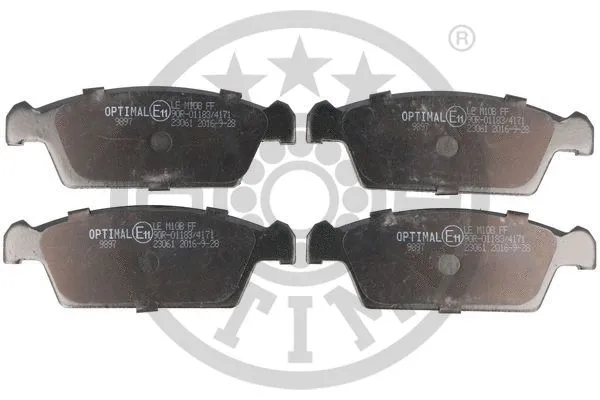 9897 OPTIMAL Комплект тормозных колодок, дисковый тормоз (фото 1)