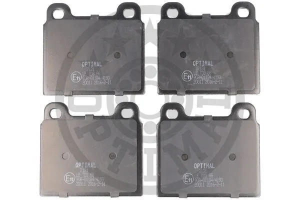 BP-02131 OPTIMAL Комплект тормозных колодок, дисковый тормоз (фото 1)