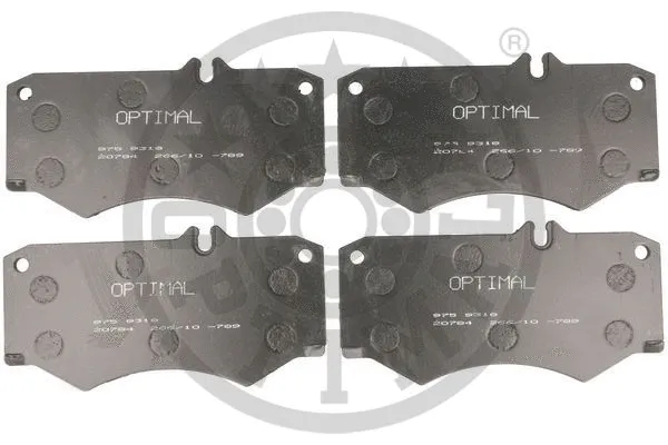 BP-09318 OPTIMAL Комплект тормозных колодок, дисковый тормоз (фото 1)