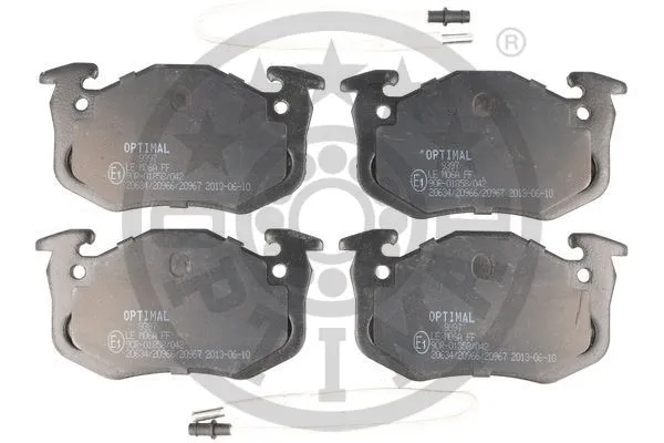 BP-09397 OPTIMAL Комплект тормозных колодок, дисковый тормоз (фото 1)