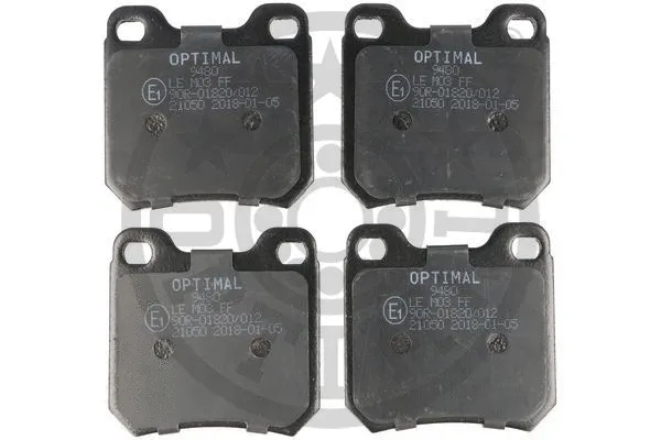 BP-09480 OPTIMAL Комплект тормозных колодок, дисковый тормоз (фото 1)