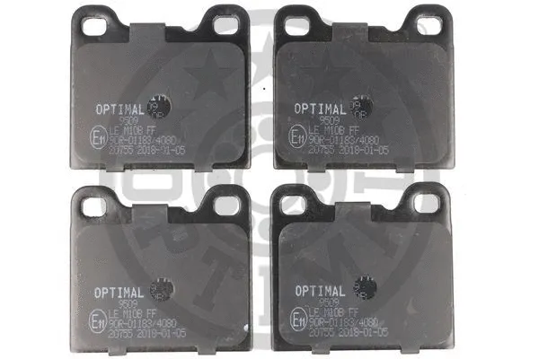 BP-09509 OPTIMAL Комплект тормозных колодок, дисковый тормоз (фото 1)
