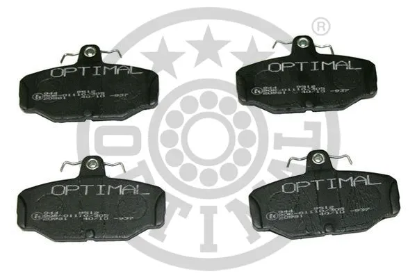 BP-09512 OPTIMAL Комплект тормозных колодок, дисковый тормоз (фото 1)