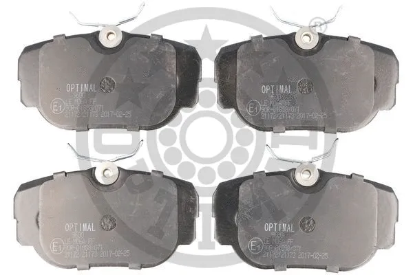 BP-09600 OPTIMAL Комплект тормозных колодок, дисковый тормоз (фото 1)