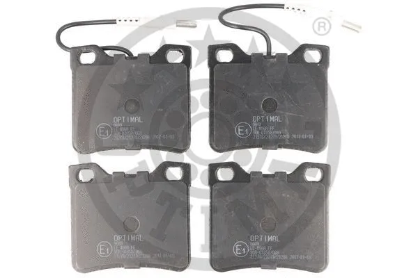 BP-09649 OPTIMAL Комплект тормозных колодок, дисковый тормоз (фото 1)