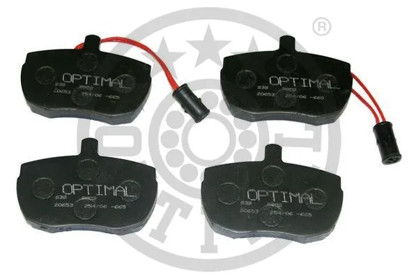 BP-09802 OPTIMAL Комплект тормозных колодок, дисковый тормоз (фото 1)