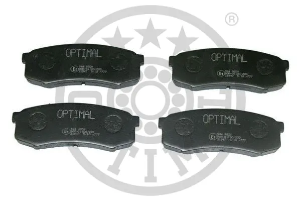 BP-09809 OPTIMAL Комплект тормозных колодок, дисковый тормоз (фото 1)