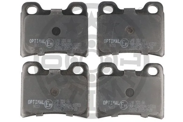 BP-09813 OPTIMAL Комплект тормозных колодок, дисковый тормоз (фото 1)