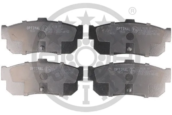 BP-09834 OPTIMAL Комплект тормозных колодок, дисковый тормоз (фото 1)