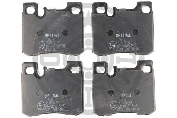 BP-09876 OPTIMAL Комплект тормозных колодок, дисковый тормоз (фото 1)