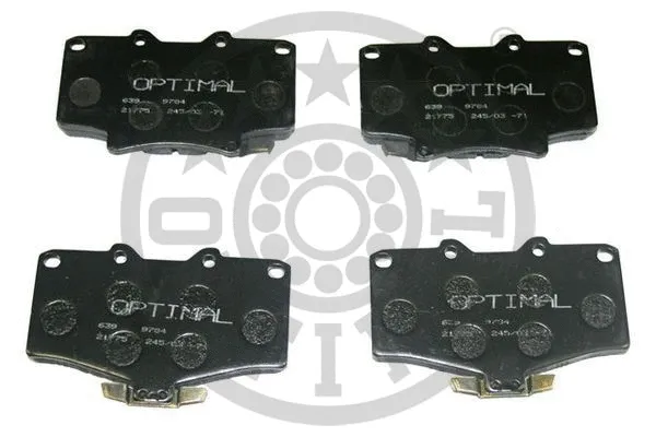 BP-09880 OPTIMAL Комплект тормозных колодок, дисковый тормоз (фото 1)