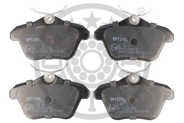 BP-10055 OPTIMAL Комплект тормозных колодок, дисковый тормоз (фото 1)