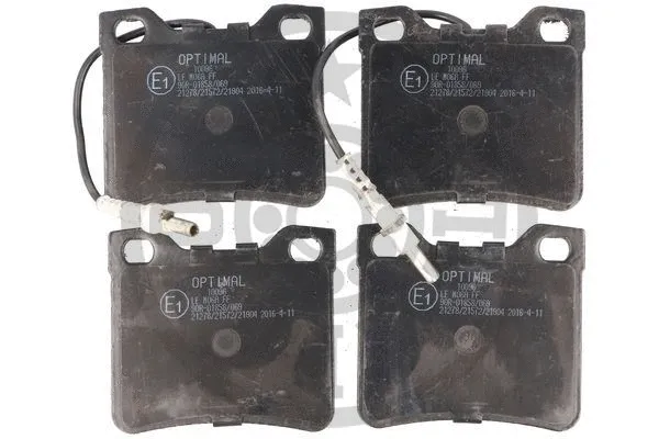BP-10096 OPTIMAL Комплект тормозных колодок, дисковый тормоз (фото 1)