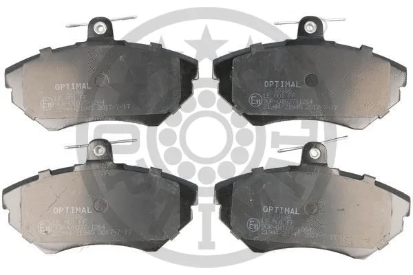 BP-10186 OPTIMAL Комплект тормозных колодок, дисковый тормоз (фото 1)