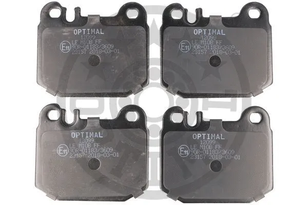 BP-12099 OPTIMAL Комплект тормозных колодок, дисковый тормоз (фото 1)