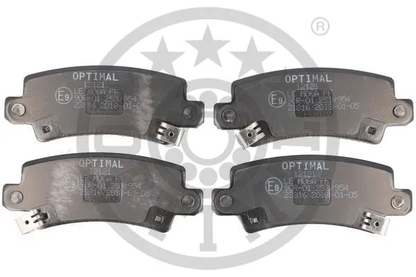 BP-12121 OPTIMAL Комплект тормозных колодок, дисковый тормоз (фото 1)