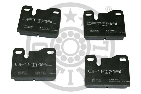 BP-12196 OPTIMAL Комплект тормозных колодок, дисковый тормоз (фото 1)