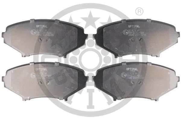 BP-12237 OPTIMAL Комплект тормозных колодок, дисковый тормоз (фото 1)