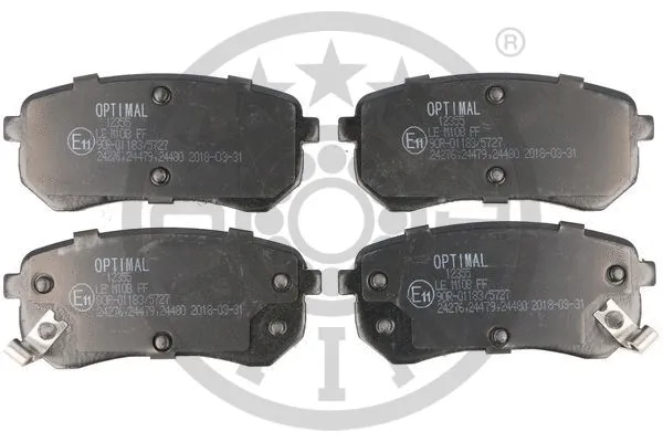 BP-12355 OPTIMAL Комплект тормозных колодок, дисковый тормоз (фото 1)