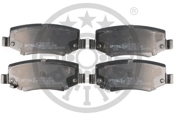 BP-12382 OPTIMAL Комплект тормозных колодок, дисковый тормоз (фото 1)