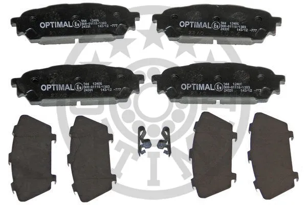 BP-12406 OPTIMAL Комплект тормозных колодок, дисковый тормоз (фото 1)