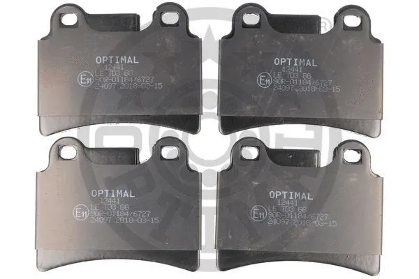 BP-12441 OPTIMAL Комплект тормозных колодок, дисковый тормоз (фото 1)